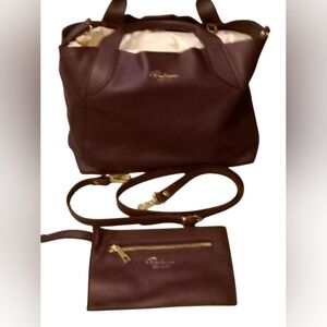 Paolina NWT Genuine Pebbled Leather Shoulder Bag W/Coin P Dust Bag ShoulderStrap